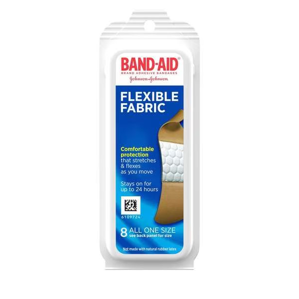 Band Aid Travel Pack Flexible Fabric Bandages 8 Count, PK72, Band-Aid, Mfr#: 1005753